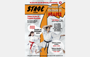 Stage passage de grades le samedi 30 novembre