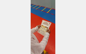 … un joli diplôme de découverte du Karaté à l'école.